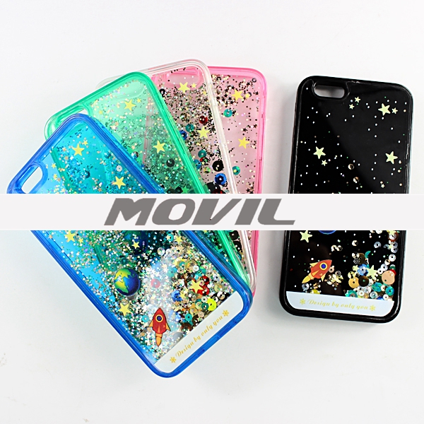 NP-2455 TPU flujo 3D estrellas Funda para Apple iPhone 6-12